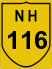 National Highway 116 (NH116) Map