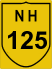 National Highway 125 (NH125) Map