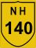 National Highway 140 (NH140) Map