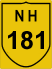 National Highway 181 (NH181) Map
