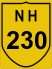 National Highway 230 (NH230) Traffic