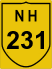 National Highway 231 (NH231) Map