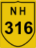 National Highway 316 (NH316) Map
