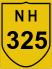 National Highway 325 (NH325) Map