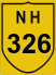 National Highway 326 (NH326) Map