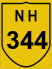 National Highway 344 (NH344) Map