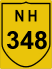 National Highway 348 (NH348) Map