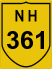 National Highway 361 (NH361) Map