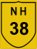 National Highway 38 (NH38) Map