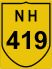 National Highway 419 (NH419) Map