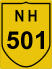 National Highway 501 (NH501) Map