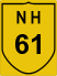 National Highway 61 (NH61) Map