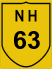 National Highway 63 (NH63) Map