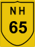 National Highway 65 (NH65) Map