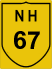 National Highway 67 (NH67) Map