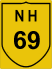 National Highway 69 (NH69) Map
