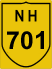 National Highway 701 (NH701) Map