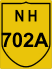 National Highway 702A (NH702A) Map
