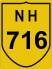 National Highway 716 (NH716) Map