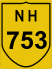 National Highway 753 (NH753) Map