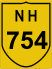 National Highway 754 (NH754) Map