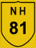 National Highway 81 (NH81) Map