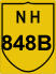 National Highway 848B (NH848B) Map