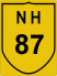 National Highway 87 (NH87) Map