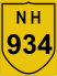 National Highway 934 (NH934) Traffic