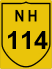National Highway 114 (NH114) Map