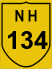 National Highway 134 (NH134) Map