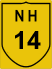 National Highway 14 (NH14) Map