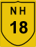 National Highway 18 (NH18) Map