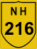 National Highway 216 (NH216) Map