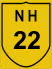 National Highway 22 (NH22) Map