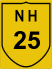 National Highway 25 (NH25) Map