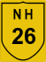 National Highway 26 (NH26) Map