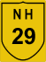 National Highway 29 (NH29) Map