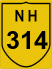National Highway 314 (NH314) Map