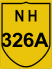 National Highway 326A (NH326A) Map