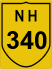 National Highway 340 (NH340) Map