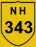 National Highway 343 (NH343) Map