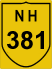 National Highway 381 (NH381) Map