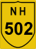 National Highway 502 (NH502) Map