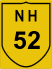 National Highway 52 (NH52) Map