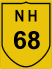 National Highway 68 (NH68) Map