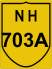 National Highway 703A (NH703A) Map