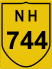 National Highway 744 (NH744) Map