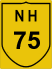 National Highway 75 (NH75) Map