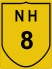 National Highway 8 (NH8) Map